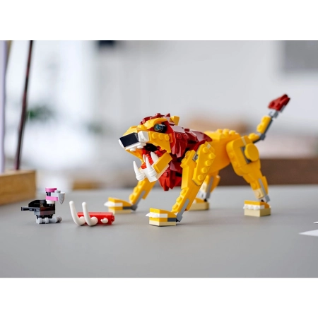 LEGO Creator 3w1 31112 Dziki Lew Struś i Guziec